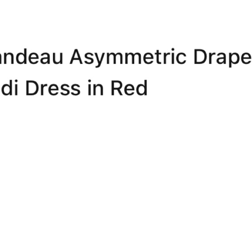 Oh Polly Asymmetrical Midi Dress in Red